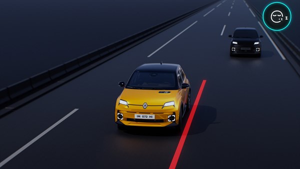 предупредување за возачот - Renault 5 E-Tech 100% electric